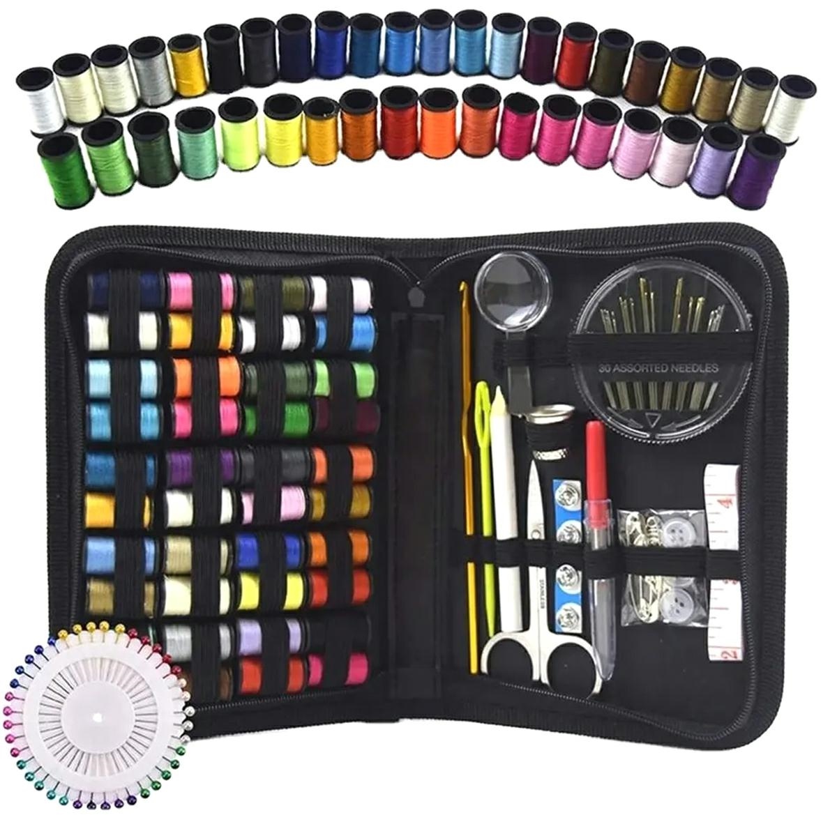 Set 129 piese pentru croitorie in husa eleganta, un cadou perfect pentru pasionații de croitorie
