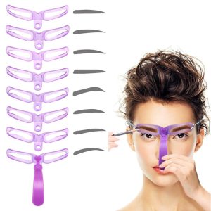 Set 8 sabloane profesionale pentru modelare sprancene